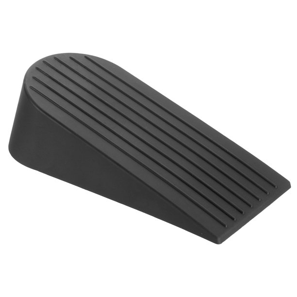 Uxcell Tope de puerta, 0.83"? Tope de puerta de goma grande apilable que no raya para piso y ventana, negro