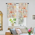 thumbnail image 6 of Kitchen Curtains Over Sink for Bathroom Window Cafe Basement Cortinas para Cocina Farmhouse Camper Rv Short Mini Curtain Flower Floral Summer Elegant Country Rustic Modern Cute - 26×36’’, 6 of 6