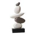thumbnail image 5 of CoudarTitie Artificial Sandstone Statue Desk Ornament Collection Home Decoration Resin Stone Gray White, 5 of 9