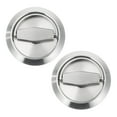 thumbnail image 1 of 2pcs Stainless Steel Recessed Door Handles Invisible Wardrobe Handles, 1 of 8