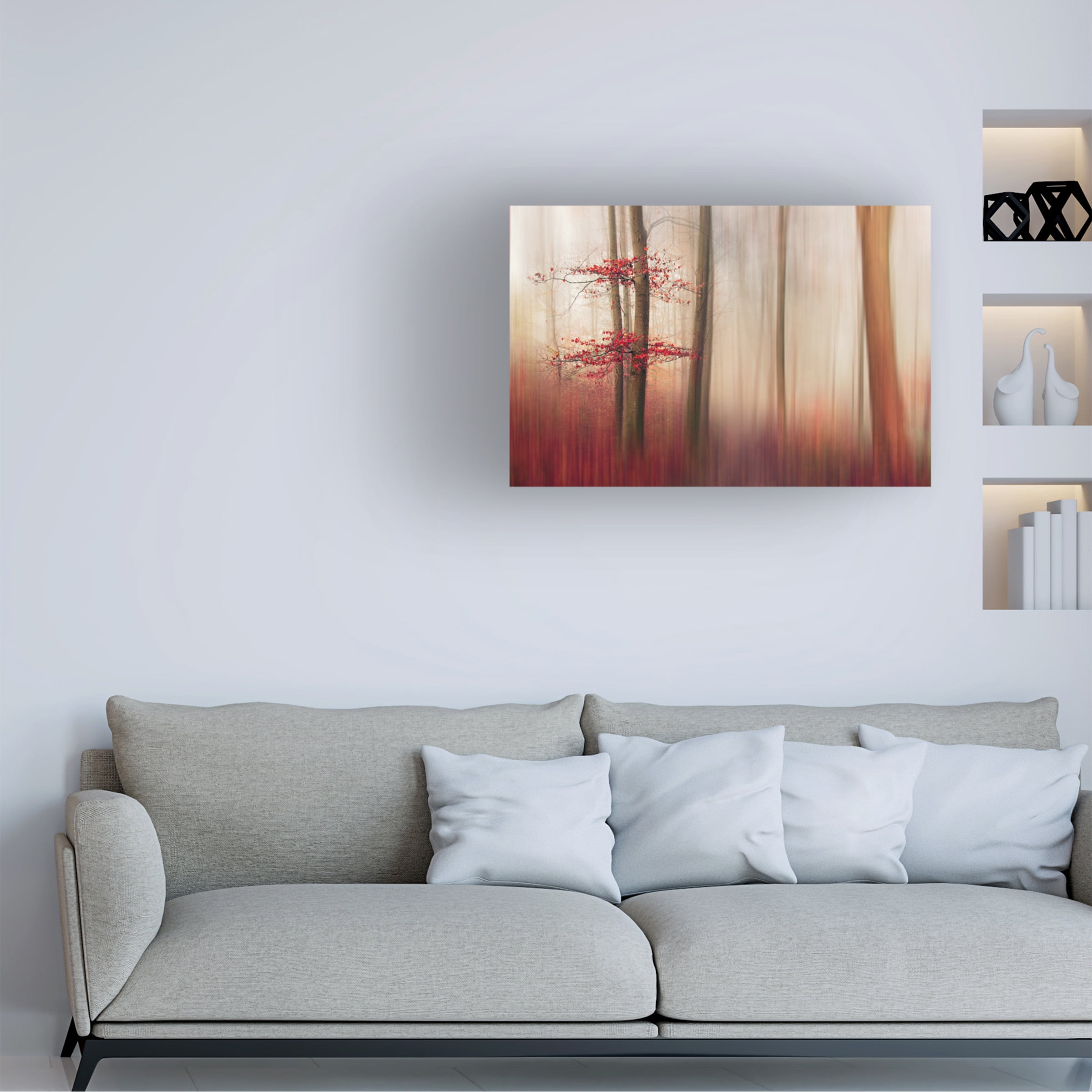 Leif L�ndal 'Red Leaves' Canvas Art