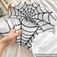 thumbnail image 4 of Cal.King Size Fitted Sheet Set - Halloween 3 Piece Bedding Sets 16" Deep Pocket Fitted Sheet with 2 Pillowcases, Black Net Classic Spiders Gingham Orange Brushed Microfiber Hotel Luxury Bed Sheets, 4 of 9