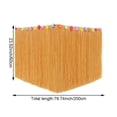 thumbnail image 3 of Vjnyvs Grass Table Skirts Hawaiian Table Decorations Party Grass Table Cloths Tropical Table Cover for Summer Beach Garden, 3 of 7