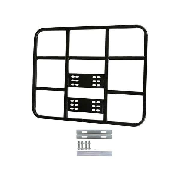 Portaequipajes para bicicletas, portaequipajes trasero para bicicletas eléctricas de adultos Varilla Cuadrada 48x38cm