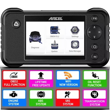 ANCEL FX3000 Elite OBD2 Scanner Code Readers Scan Tools, Check Engine Transmission SRS ABS OBD2 Code Reader Resst Scanner, Enhanced 4 System Car Diagnostic Tool with Oil Reset Function