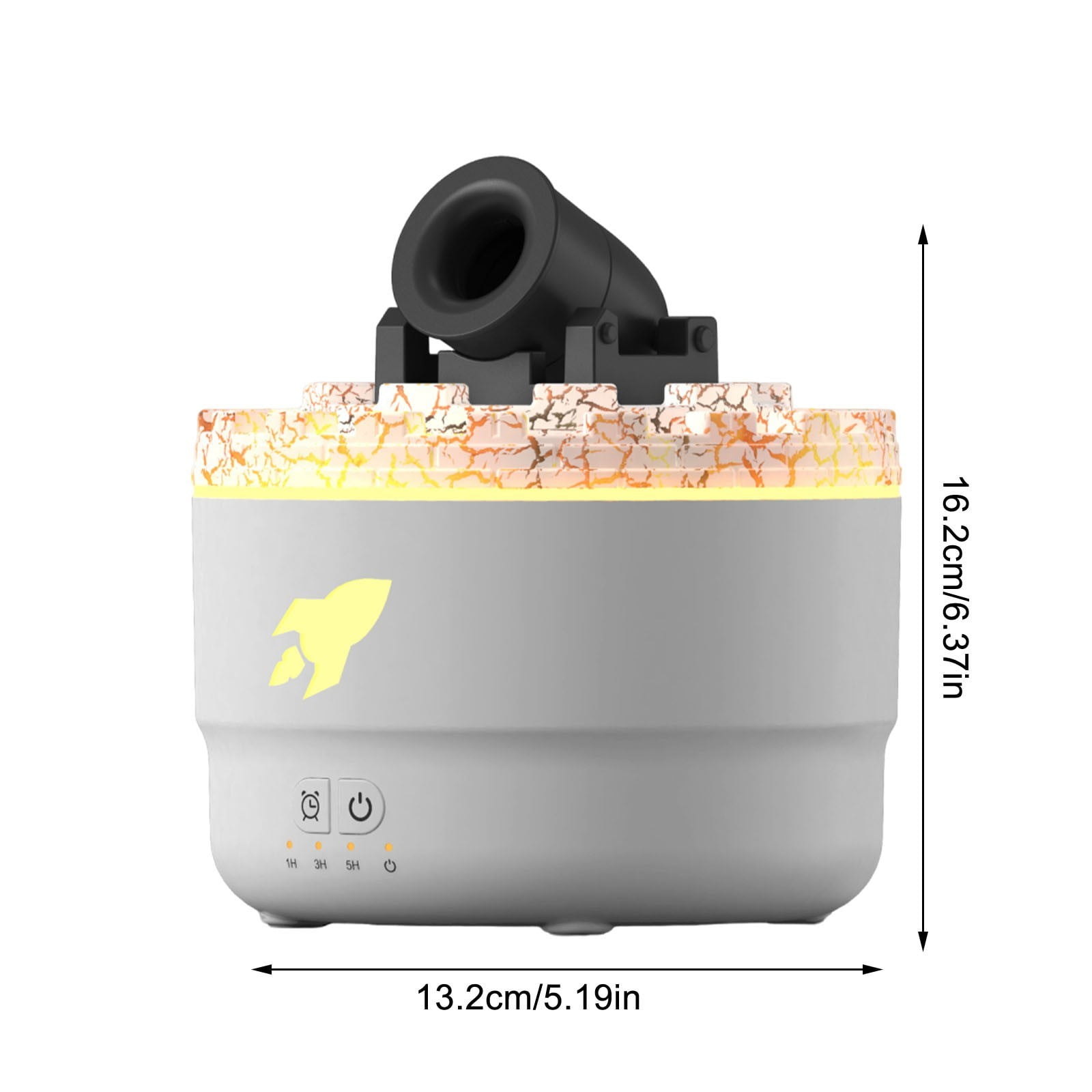 RAPOBRIX Aroma Humidifier Turret Silent Diffuser - Vapor Cannon with Colorful LED for Bedroom/Home