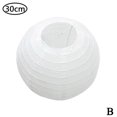 thumbnail image 1 of Faroles de papel redondos de papel blanco, pantalla grande de círculo para lámpara de techo, pantalla de papel colgante, decoraciones variadas para bodas, fiestas y celebraciones, 30 cm T5U9, 1 of 8