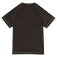 thumbnail image 6 of FORMRS Boys Rash Guard with Short Sleeves UPF 50+ Swim Shirts Sizes 3-12T, Wood Grain, 6 of 6