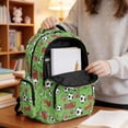 thumbnail image 6 of Xixirimido Soccer Ball Football Green Print Kids Backpack for Boys Girls Elementary Students Bookbag Middle High School Bag Lightweight Backpacks Laptop Bag 17", 6 of 8