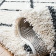 thumbnail image 5 of SAFAVIEH Hudson Shag Jackson Trellis Area Rug, Ivory/Dark Grey, 4' x 6', 5 of 8
