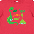 thumbnail image 4 of Inktastic My Yaya Loves Me Grandson Dinosaur Boys Baby T-Shirt, 4 of 5