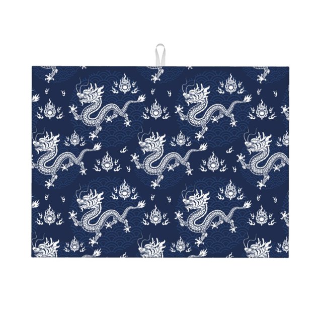 Balery Dragon Alfombrilla de Secado para Cocina, 18x24 Pulgadas, Súper Absorbente para Platos y Encimeras