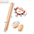 thumbnail image 2 of 4X Juego de Instrumentos de Percusión Musical, Palillos de Ritmo + de Huevos de Madera + Campana de Pandereta, para Fiestas de Navidad para Niños, 2 of 9