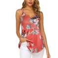 thumbnail image 2 of Blusa de mujer con escote en V y tirantes dobles, blusa suelta sin mangas para fiestas y ropa informal, elegante para el verano, 2 of 5