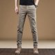 thumbnail image 2 of Pantalones casuales de sastrería para hombre, pantalones holgados de negocios para hombre, pantalones de oficina holgados de algodón, rectos, ajustados, largos, clásicos, ropa de calle, 2 of 5