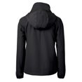 thumbnail image 3 of Women's Cutter & Buck Black Baltimore Ravens  Charter Eco Recycled Half-Zip Hooded Anorak Jacket, 3 of 3