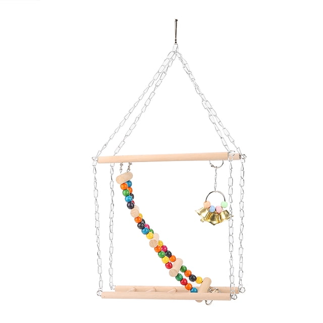 Juguete para mascotas, puente con escalera colgante para mascotas, juguete para pájaros, escalera para mascotas construida para el futuro