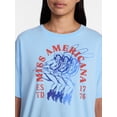 thumbnail image 4 of Miss Americana Women's Graphic Cotton Tee with Short Sleeves from Way to Celebrate, Sizes XXS-XXL, 4 of 5