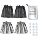 thumbnail image 4 of 4Pcs Sunshade Curtain for Car Side Window Sunshade Curtains Auto Windows Curtain Sun Visor Cover Car-Styling Universal, 4 of 5