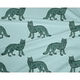 thumbnail image 4 of oneOone Polyester Lycra Fabric Fox Block Print Fabric BTY 56 Inch Wide, 4 of 4