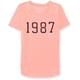 thumbnail image 1 of Camiseta adornada Aeropostale 1987 para mujer Rosa XS, 1 of 2