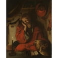 thumbnail image 3 of Aertgen Claesz van Leyden 15x18 Black Modern Framed Museum Art Print Titled - Saint Jerome in His Study by Candlelight (C. 1520 - C. 1530), 3 of 5