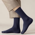 thumbnail image 6 of 1 Pair Non Binding Loose Fit Ankle Socks Wide Thin Crew Socks with No Elastic Top for Men & Women Plus Size, 6 of 6
