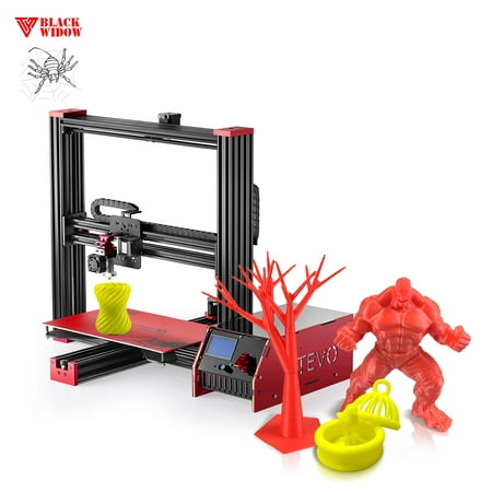 Tevo Black Widow I3 3D Printer DIY Kit Aluminum Frame Large Printing Size 370 * 250 * 300mm High Accuracy Adopt for MKS MOSFET Heating Controller Microstep Extruder LCD Screen, w/ (Best 32 Bit 3d Printer Controller)