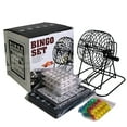 thumbnail image 1 of Bingo Set Traditional Bingo Lottery Family Game Set Cage Balls Cards Counters Party Bingo Game, 1 of 6