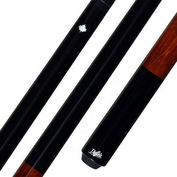 Dufferin D-233 Black and Cherry Stained Pool Cue solid Maple Shaft w/ no wrap