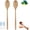 Wood Color *2, variant on Maple Wooden Spoons, Maple Wooden Spoons for Cooking, Comfort Grip Wooden Mixing Spoon, Long Handle Reusable, For Mixing Serving and Nonstick Pots