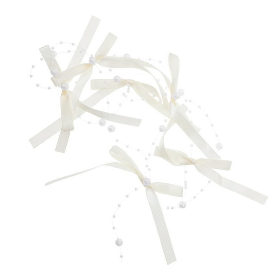 Nicehomfit Beige Beaded Door Curtain Decorative Tassels for Window Wedding and Party Decor