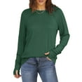 thumbnail image 2 of Ronuti Long Sleeve Shirts for Women Crewneck Basic Loose Tunic Tops Fall Outfits for Women 2026, 2 of 7