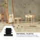 thumbnail image 3 of 30 unids Muebles útiles tapones de piernas tapas de extremo cuadrados espesados ​​Silla de deslizamiento Inserciones, 3 of 7