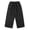 Black, variant on QQAMB Cargo Pants for Girls Cotton Drawstring Elastic Waist Ruched Baggy Cargo Pants Hip Hop Streetwear Trousers,3 Years