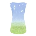 thumbnail image 7 of Uaswgudfs Tank Top for Women Sleeveless Curved Hem: Textured Striped Design, Lightweight Breathable Fabric Casual Comfort & Summer Layering Wear Blue-B 5XL, 7 of 7