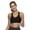 Black, variant on FENGGHAO Women High Impact Sports Bra with Back Pocket for Running Yoga Workout, Padded Support Women Solid Sport Bra