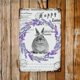 thumbnail image 3 of Letreros de metal retro vintage con diseño de conejo de Pascua y lavanda, placa de hojalata, decoración primaveral de 12 x 8 pulgadas, 3 of 7