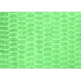 thumbnail image 1 of Ahgly Company Indoor Rectangle Solid Emerald Green Modern Area Rugs, 2' x 5', 1 of 4