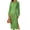 Green, variant on Womens Long Sleeve Crochet Swimsuit Cover Up V Neck Collared Mesh Knit Long Beach Coverup Maxi Dress