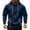 Navy, variant on qucoqpe Hoodies for Men Trendy Buttons Collar Long Sleeve Pullover Tops Men's Fashion Hoodies & Sweatshirts with Zip Pocket