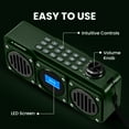 thumbnail image 7 of Avantree Boombyte - Portable Digital FM Radio & Bluetooth Speaker with Superb Stereo Sound, Metal Finish, Long Rechargeable Playtime, and Support for Micro SD Card & USB Audio Input - Green, 7 of 7