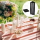 thumbnail image 5 of 10 Pies Chifón Mesa Camino, 28 x 120 Pulgadas Rústico Gasa Mantel Transparente Boda Mesa Camino para Boda Nupcial Fiesta Mesa Decoraciones, Negro, 5 of 6