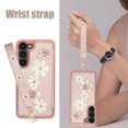 thumbnail image 2 of Tianyeda Compatible with Samsung Galaxy S26 Case Wallet with Card Holder, Shockproof with Stand Crossbody Wrist Strap Women Cases for Samsung S26 Pink, 2 of 5