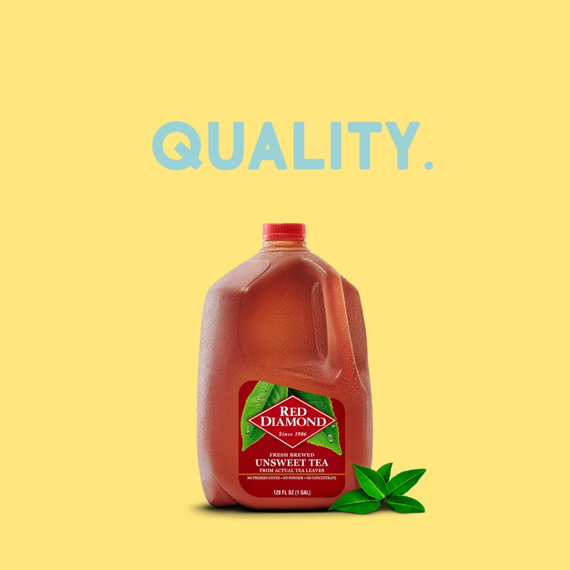 Red Diamond Unsweetened Tea, Gallon, 128 Fl Oz