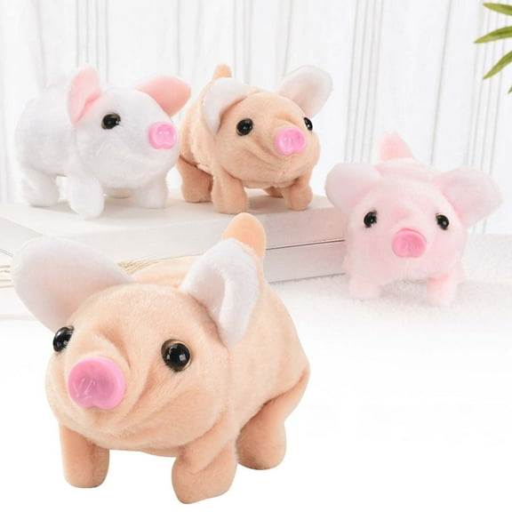 Interactive Walking Talking Pig Toy With Moving Nose And Tail Wagging Electronic Pet Animal Companion