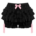 thumbnail image 3 of YIZYIF Womens Lace Trim Layered Lolita Bloomers Bowknot Ruffles Boyshort Panties, 3 of 7