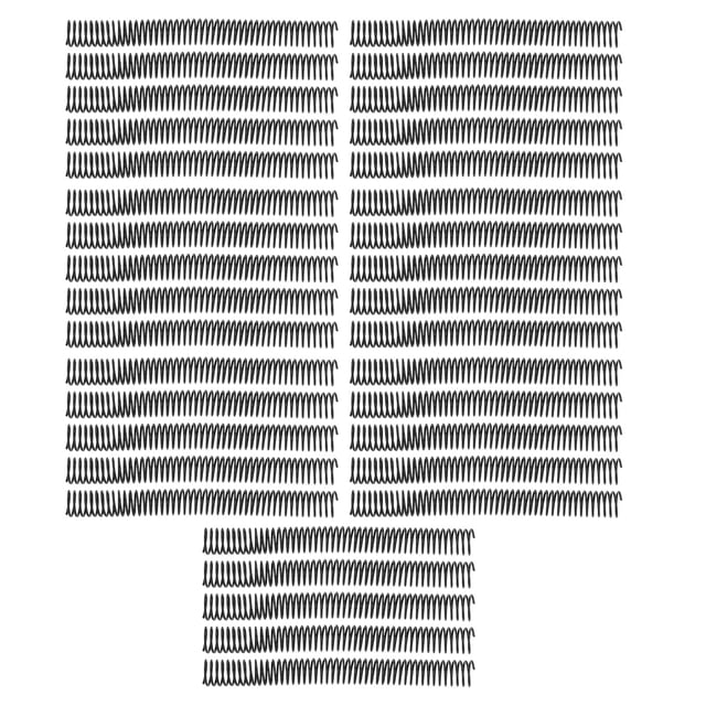35 bobinas de encuadernación de papel A4 de 25,4 mm de diámetro, 48 bucles, paso 4:1, espiral de plástico, capacidad para 215 hojas, color negro