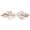 Champagne, variant on Women Hairpin, Fashion Elegant Shiny Rhinestone Faux Pearl Leaf Shape Alloy Ponytail Holder Barrettes Hair Clip Hair Accessories