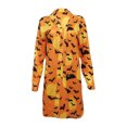 thumbnail image 2 of Franhais Women Halloween Cardigan Casual Long Sleeve Bat Print Buttons Down Open Front Outwear, 2 of 5